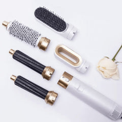 5-in-1 Professional Hair Styling Tool - Air Brush, Dryer & Comb for Perfect Hairstyles