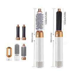 5-in-1 Professional Hair Styling Tool - Air Brush, Dryer & Comb for Perfect Hairstyles