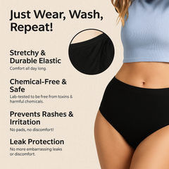 Leak-Proof Underwear for Period Support – Pack of 4