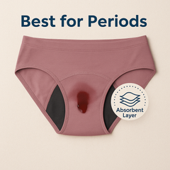 Leak-Proof Underwear for Period Support – Pack of 4