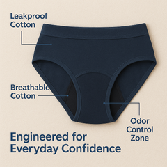 Leak-Proof Underwear for Period Support – Pack of 4